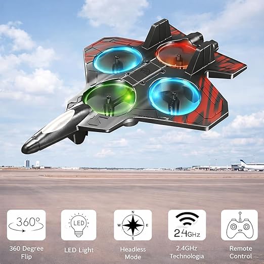 Ezvian AeroX Falcon RC Fighter Jet – High-Speed Remote Control Airplane for Kids & Adults